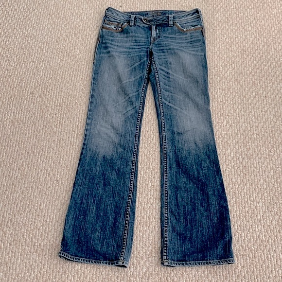 Silver Tina Distressed Low Rise Bootcut Jean - Picture 6 of 16